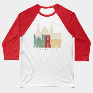 Trondheim skyline poster Baseball T-Shirt